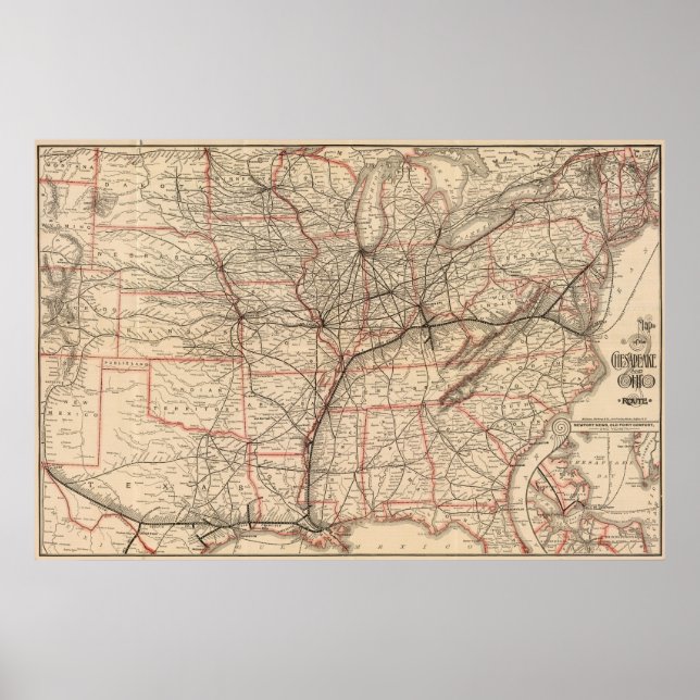 Affiche Chesapeake et Ohio (Devant)