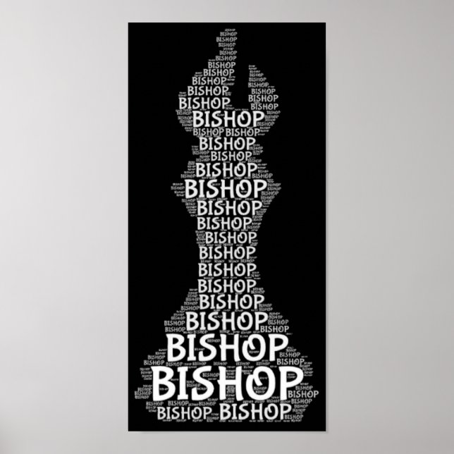 Affiche Chess Bishop Word Picture (Devant)