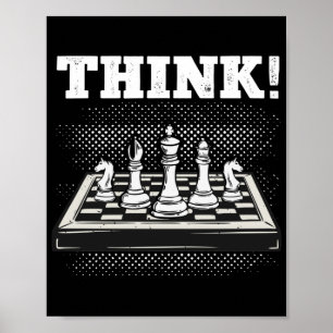 Affiche Chess Game Board Player Think Club Team