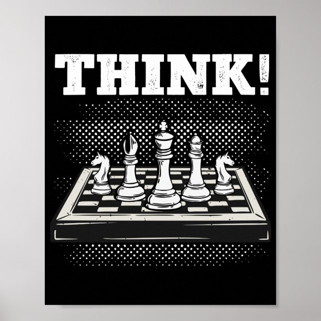 Affiche Chess Game Board Player Think Club Team (Devant)