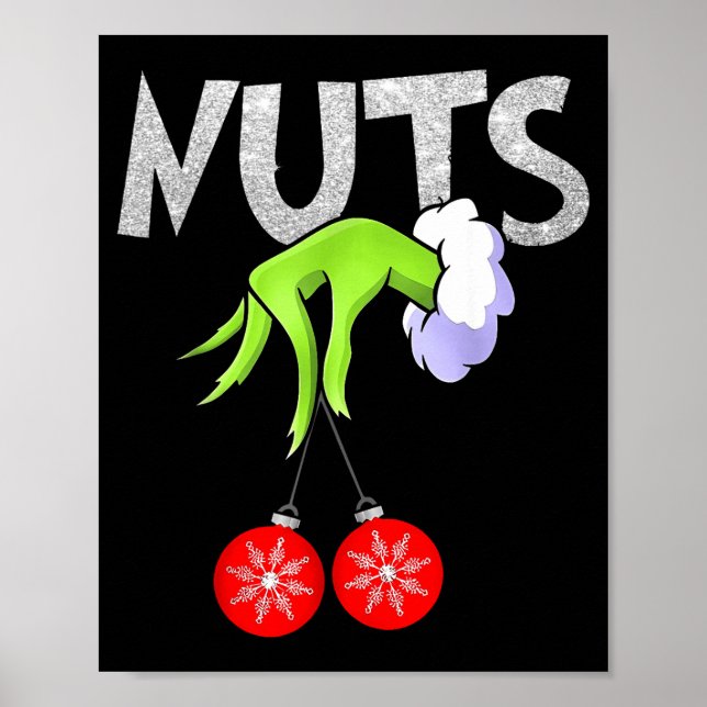 Affiche Chest Nuts Matching Chestnuts Christmas Snow Coupl (Devant)