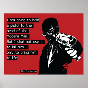 Affiche Chesterton Modern Man