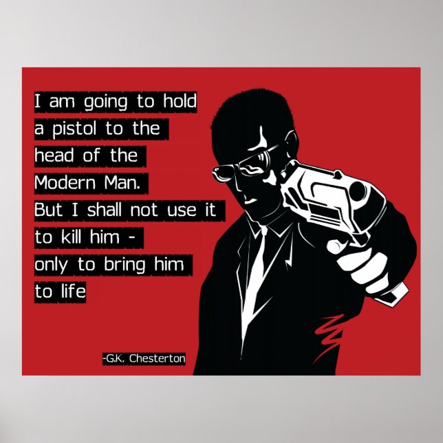 Affiche Chesterton Modern Man (Devant)