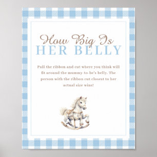 Affiche Cheval à rocher Quelle taille son ventre Baby show