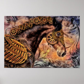 Affiche Cheval à vapeur Punk