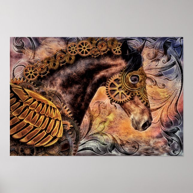 Affiche Cheval à vapeur Punk (Devant)