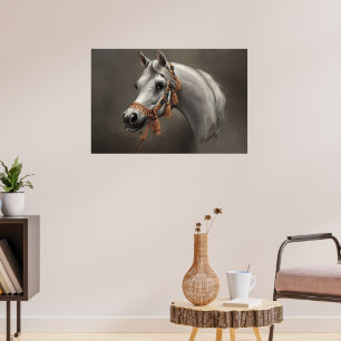 Affiche Cheval arabe Beaux-Arts