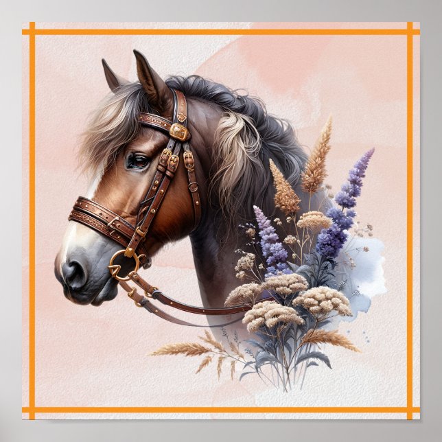 Affiche Cheval Brown (Devant)