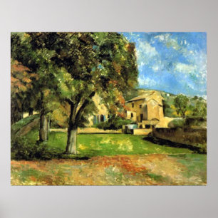 Affiche Cheval-Châtaigniers - Paul Cezanne - c1890
