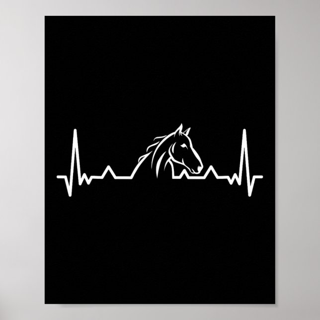 Affiche Cheval cool Design Pour Hommes Femmes Equestre Hor (Devant)