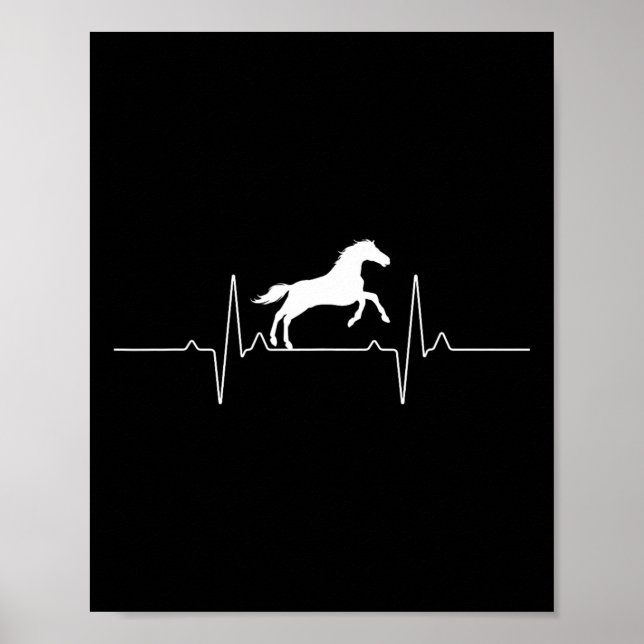 Affiche Cheval cool Design Pour Hommes Femmes Equestre Hor (Devant)