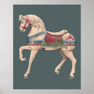 Affiche Cheval de carrousel par Henry Murphy  