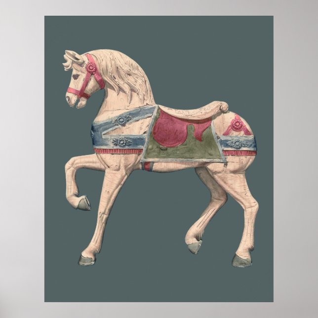 Affiche Cheval de carrousel par Henry Murphy   (Devant)
