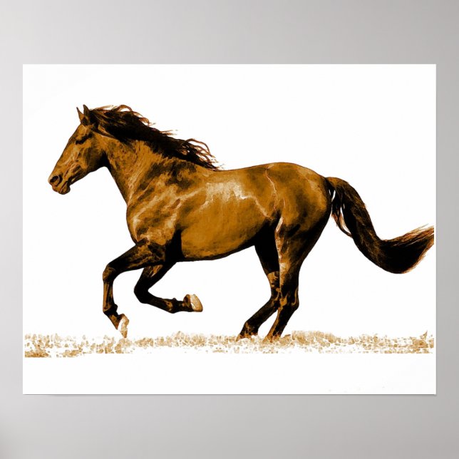 Affiche Cheval de course (Devant)