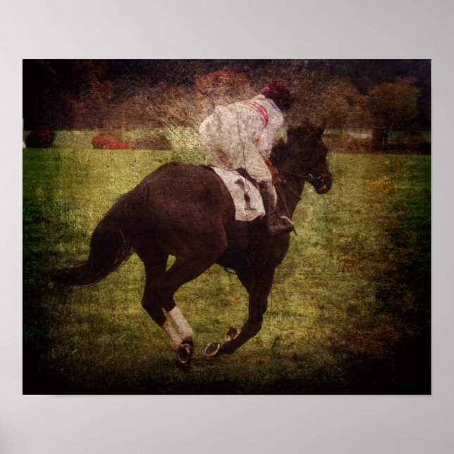 Affiche Cheval de course (Devant)