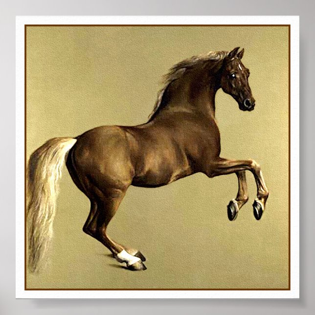 Affiche Cheval de course Whistlejacket par Stubbs (Devant)