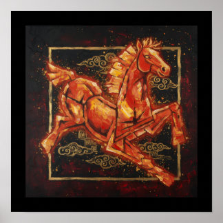 Affiche Cheval de Feu