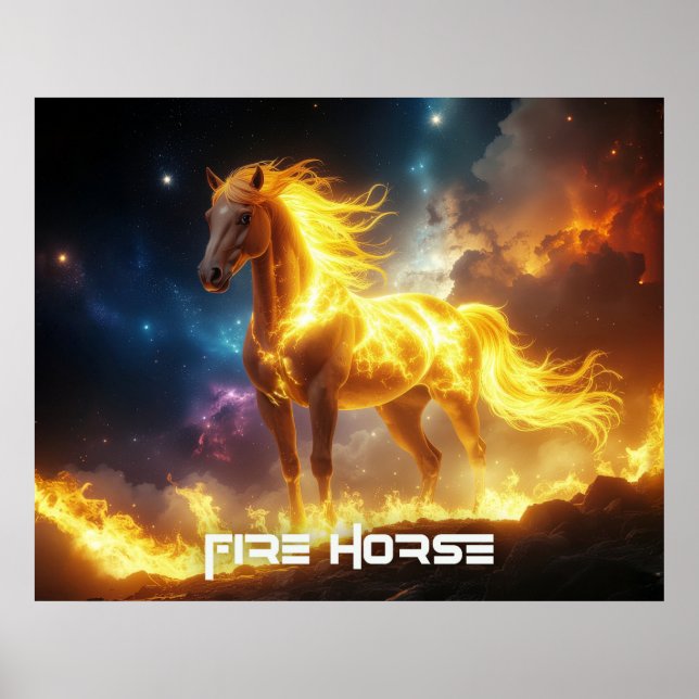 AFFICHE CHEVAL DE FEU - 2026 - ZODIAQUE CHINOIS (Devant)