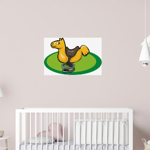 Affiche Cheval de l'aire de jeu