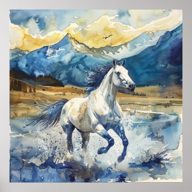 Affiche Cheval de montagne (Devant)