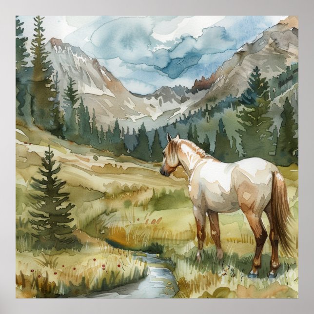 Affiche Cheval de montagne (Devant)