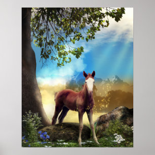 Affiche Cheval de poulal au Paradis