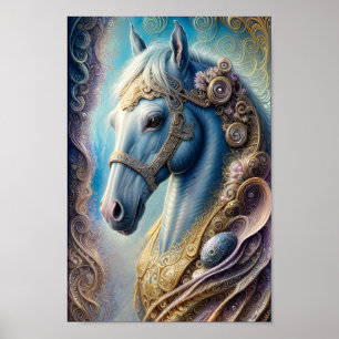 Affiche Cheval de tête - 02 - Art d'Imaginaire