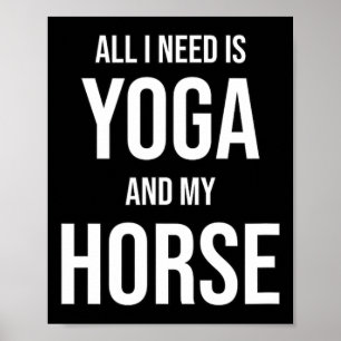Affiche Cheval de Yoga pour Yogini 