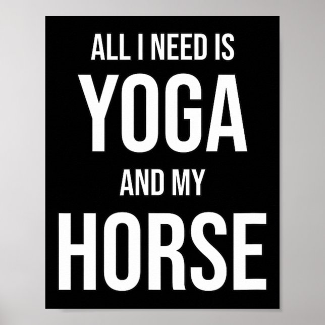 Affiche Cheval de Yoga pour Yogini  (Devant)