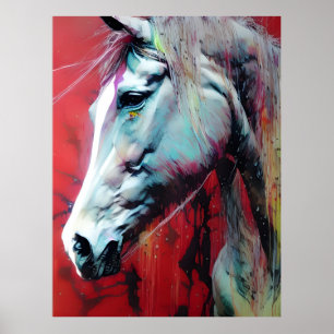 Affiche Cheval d'encre