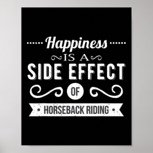 Affiche Cheval Dire Le Bonheur Est Un Effet Secondaire Che