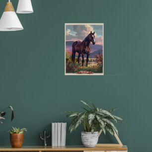 Affiche Cheval du Vermont