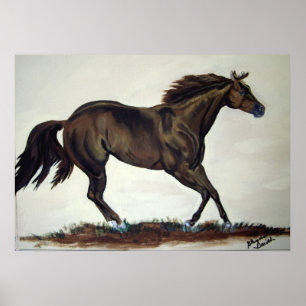 Affiche Cheval En Quart
