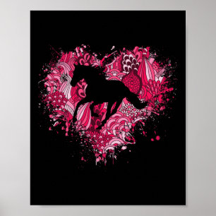 Affiche Cheval Equestre Rider Aimer Horseback équitation F