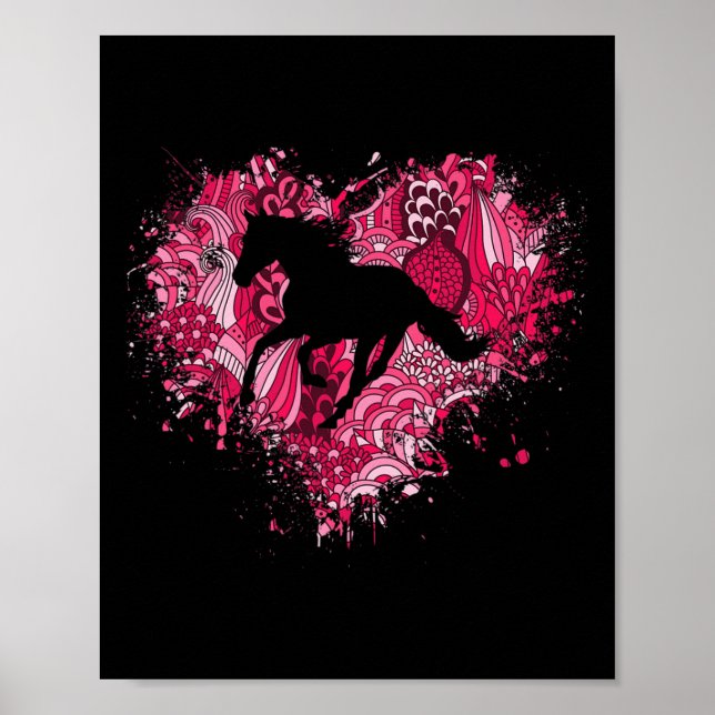 Affiche Cheval Equestre Rider Aimer Horseback équitation F (Devant)