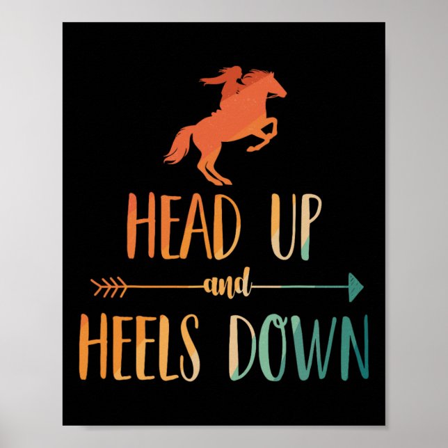 Affiche Cheval Équitation Art Pour Femmes Filles Horseback (Devant)