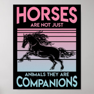 Affiche Cheval équitation filles femmes équestre cheval 4