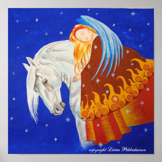 Affiche Cheval et Ange (Devant)