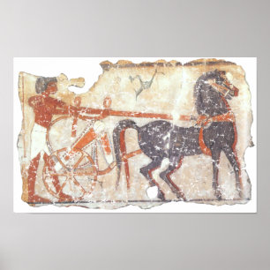 Affiche Cheval et char
