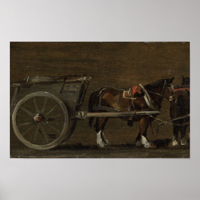 Affiche Cheval et Panier - John Constable (Devant)