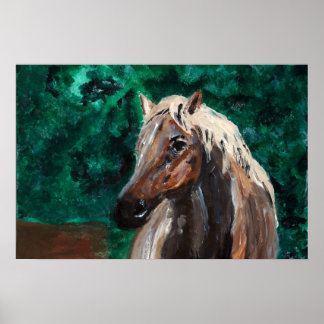 Affiche Cheval Fine Print Mat (24" x 16")