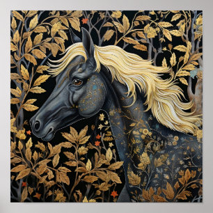 Affiche Cheval forestier