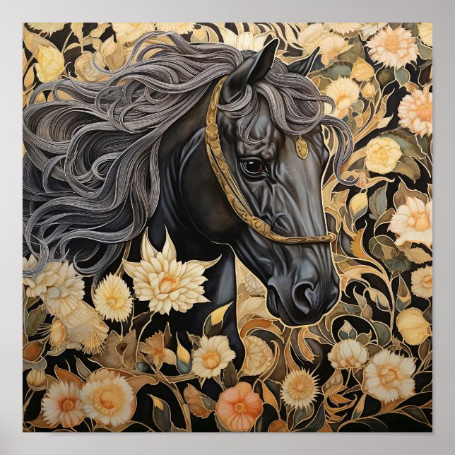 Affiche Cheval forestier (Devant)