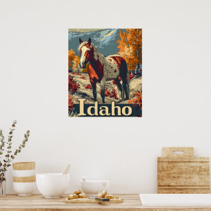 Affiche cheval Idaho Appaloosa