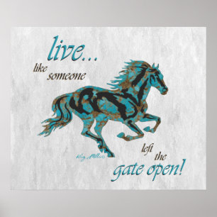 Affiche Cheval inspirant