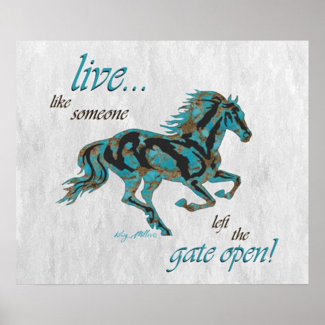 Affiche Cheval inspirant (Devant)