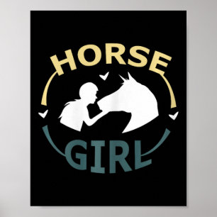 Affiche Cheval Je Suis Un Cheval Fille Cheval Adulte Femme