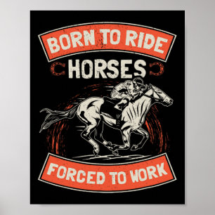 Affiche Cheval Lover Cadeau Femmes équestre Fille cheval H