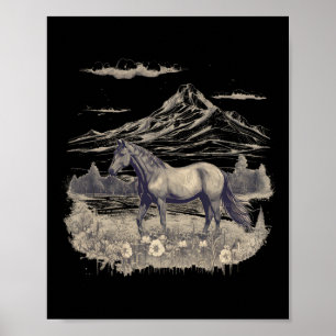 Affiche Cheval Lover Cadeaux Femmes Ados Filles Cheval Sau