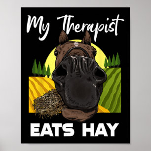 Affiche Cheval Lover Horseback équitation Hay Horse Rider